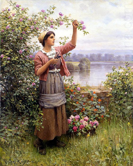 Gathering Roses, Daniel Ridgeway Knight